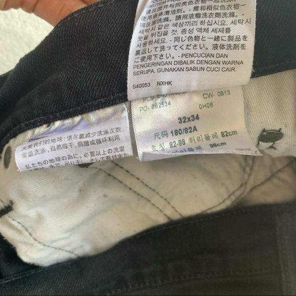 3/$30 Levi’s Men’s 513 Black Slim Straight Jeans - Picture 8 of 8
